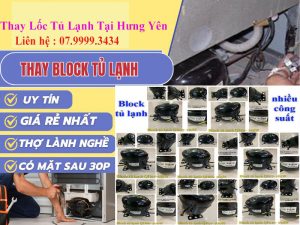 Thay lốc tủ lạnh tại Hưng yên