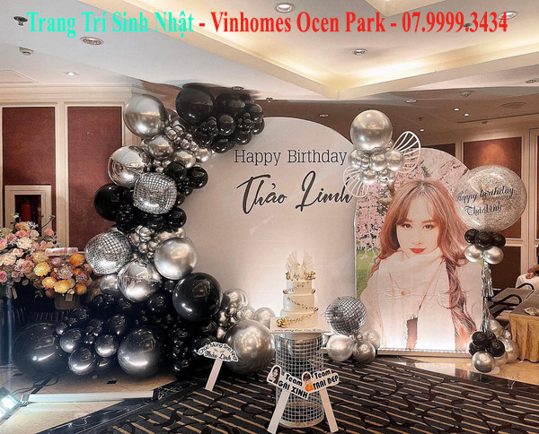 Thiết kế sinh nhật tại vinhomes ocen park